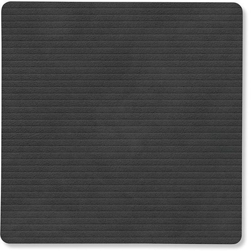 Square Corduroy Glasunderlägg, Svart