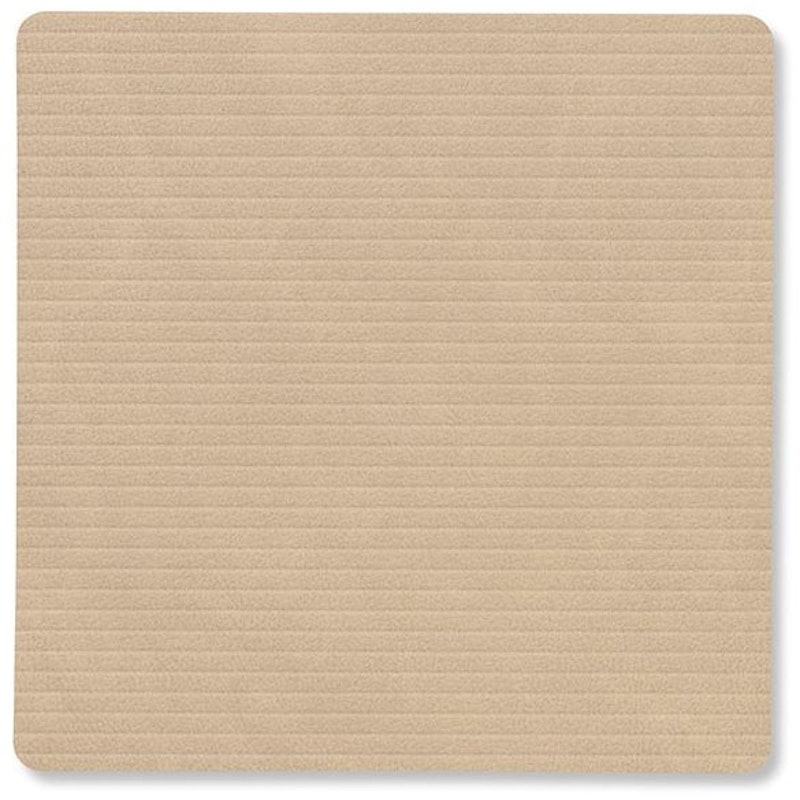 Square Corduroy Glasunderlägg, Sand