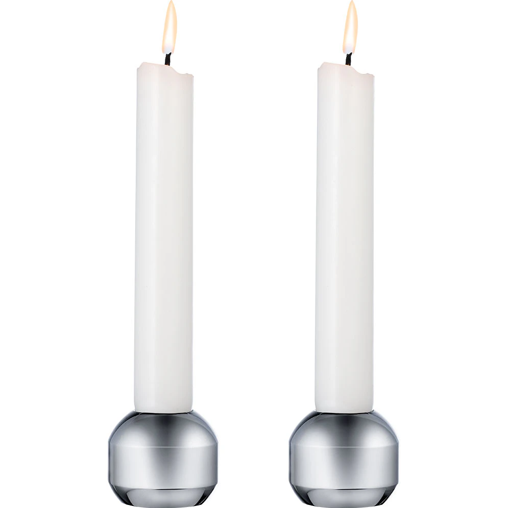 Lind Dna Silhouette 34 Ljusstakar 2-pack - Ljusstakar St&aring;l Krom