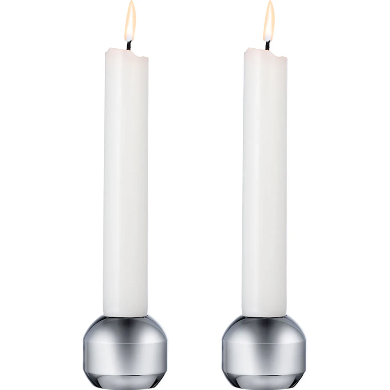Silhouette 34 Ljusstakar 2-pack, Krom