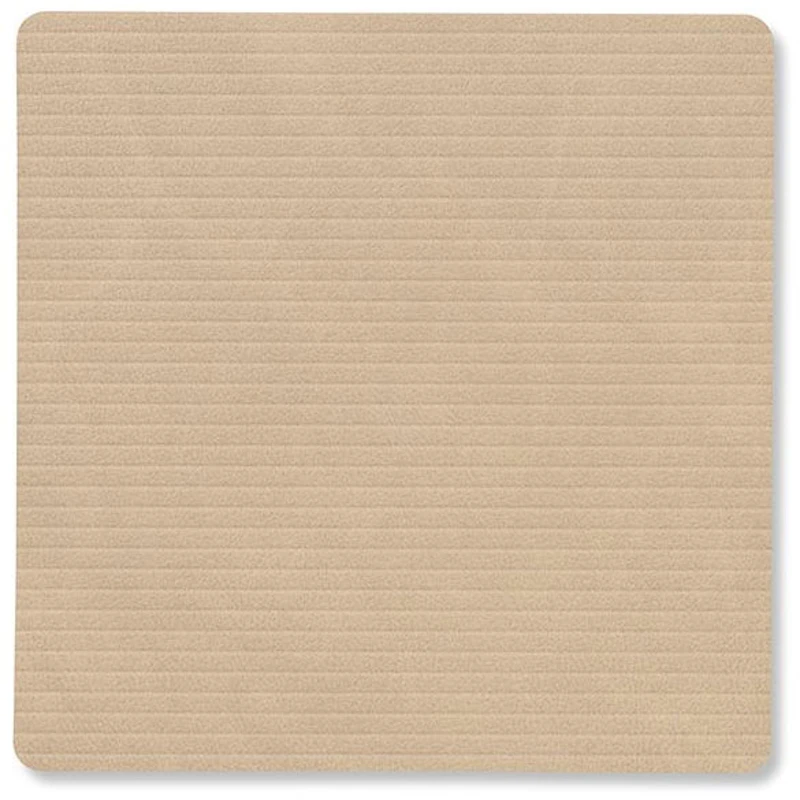 Square Corduroy Glasunderlägg, Sand