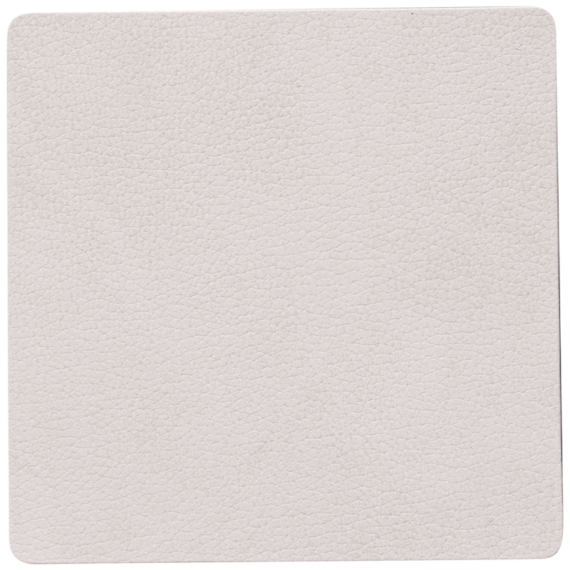 Square Glasunderlägg Nupo 10x10 cm, Oyster White