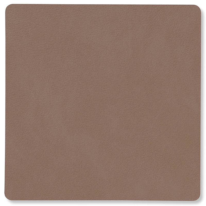 Square Glasunderlägg Nupo 10x10 cm, Truffle