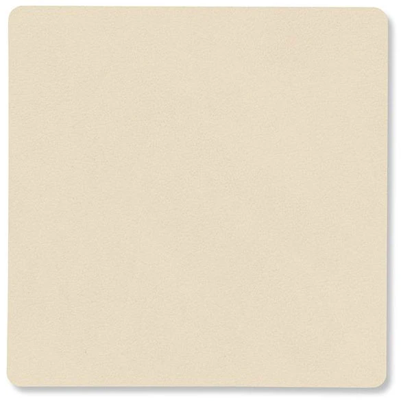 Lind Dna Square Glasunderl&auml;gg Nupo 10x10 Cm - Bordstabletter & Glasunderl&auml;gg L&auml;der Vanilj