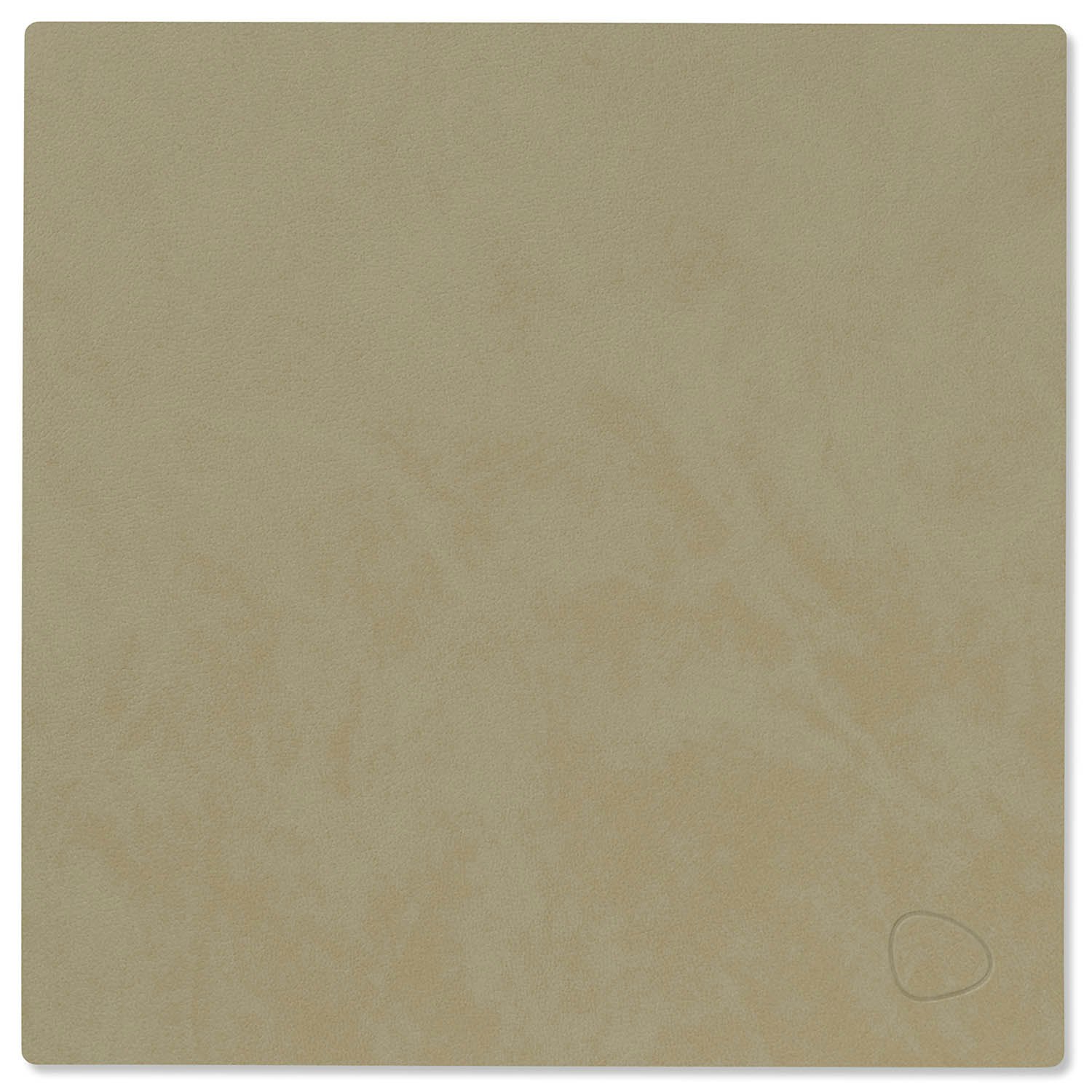 Lind Dna Square S Bordstablett Nupo 28x28 Cm - Bordstabletter & Glasunderl&auml;gg &Aring;tervunnet L&auml;der Herbal Dust