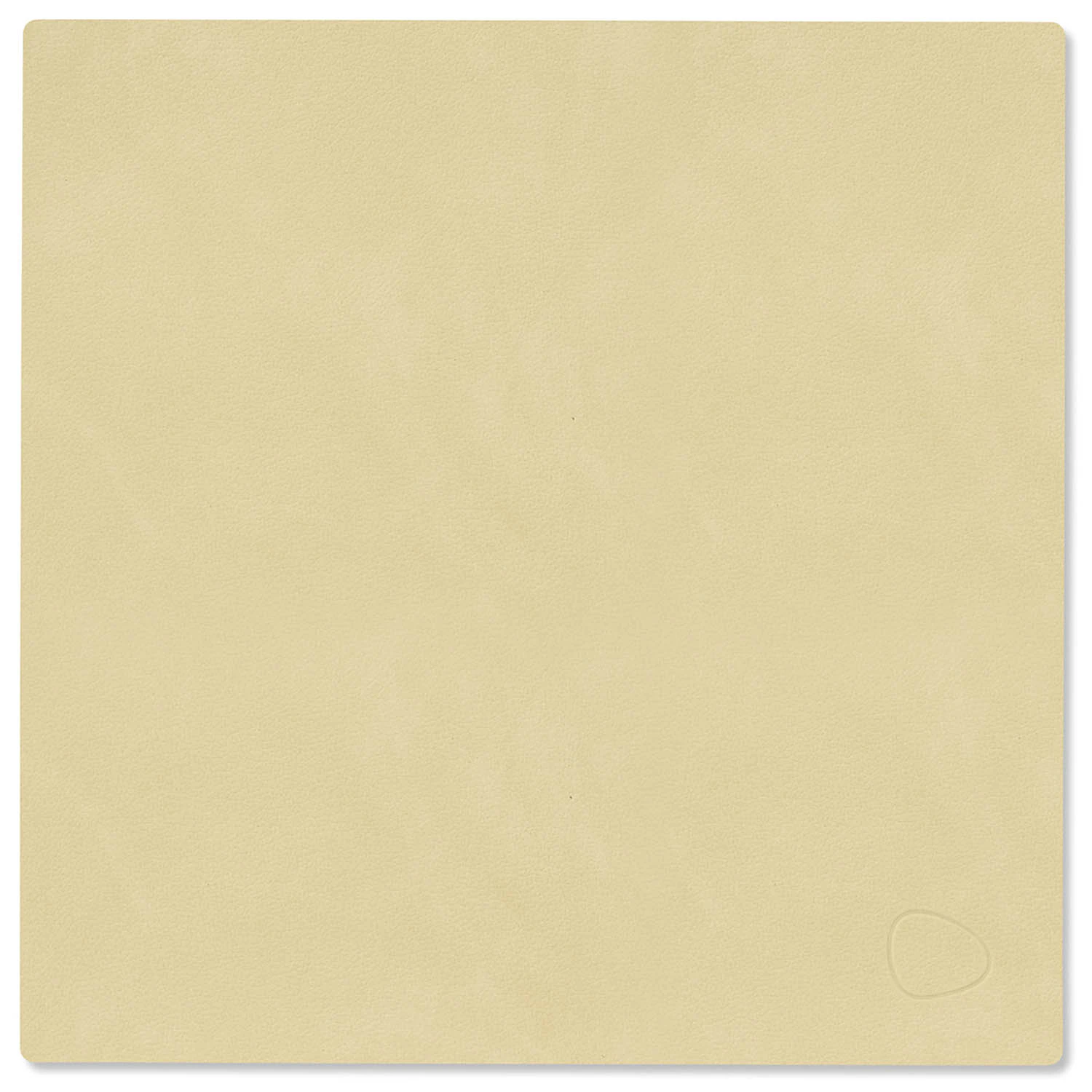 Lind Dna Square S Bordstablett Nupo 28x28 Cm - Bordstabletter & Glasunderl&auml;gg &Aring;tervunnet L&auml;der Lemon Sorbet