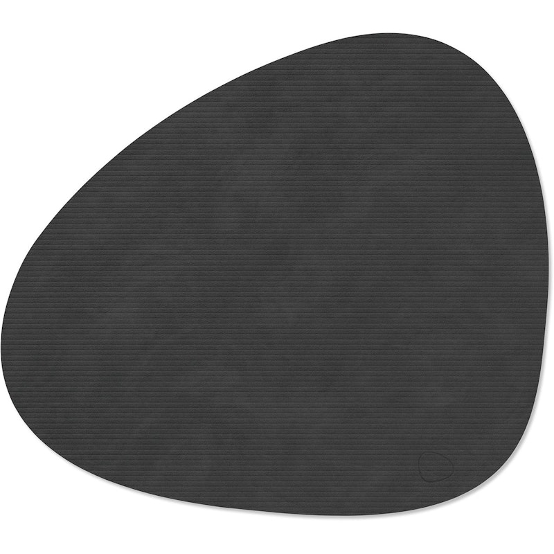 Curve L Corduroy Bordstablett, Svart