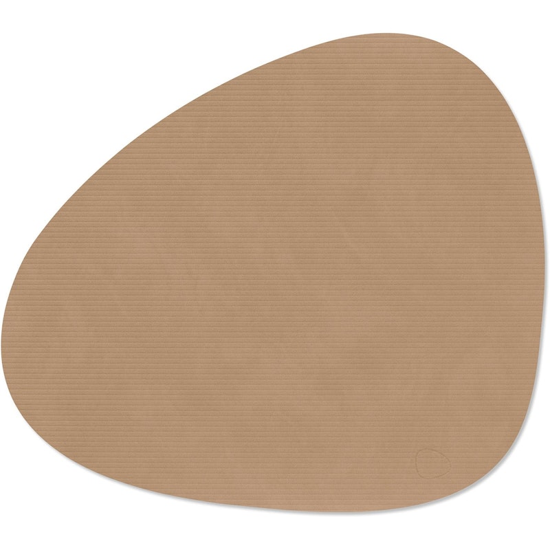 Curve L Corduroy Bordstablett, Nougat