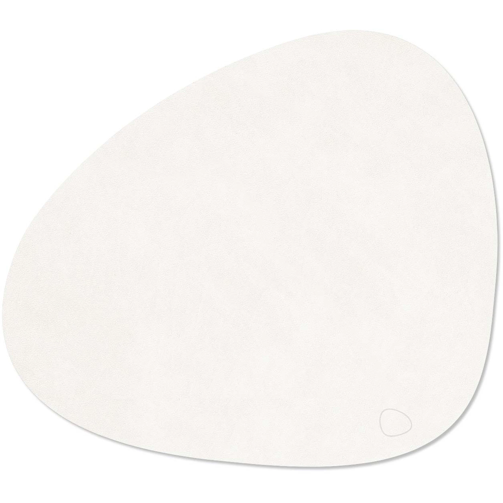 Lind Dna Curve L Bordstablett Nupo 37x44 Cm - Bordstabletter & Glasunderlägg Läder Pure White