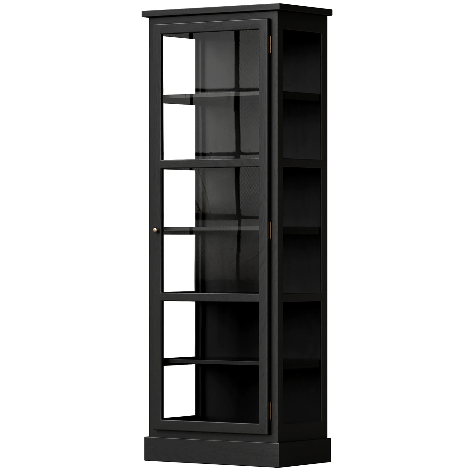 Lindebjerg Design N1 Vitrinsk&aring;p M&ouml;rk - Sk&aring;p & vitrinsk&aring;p Ek M&ouml;rkbetsad Ek