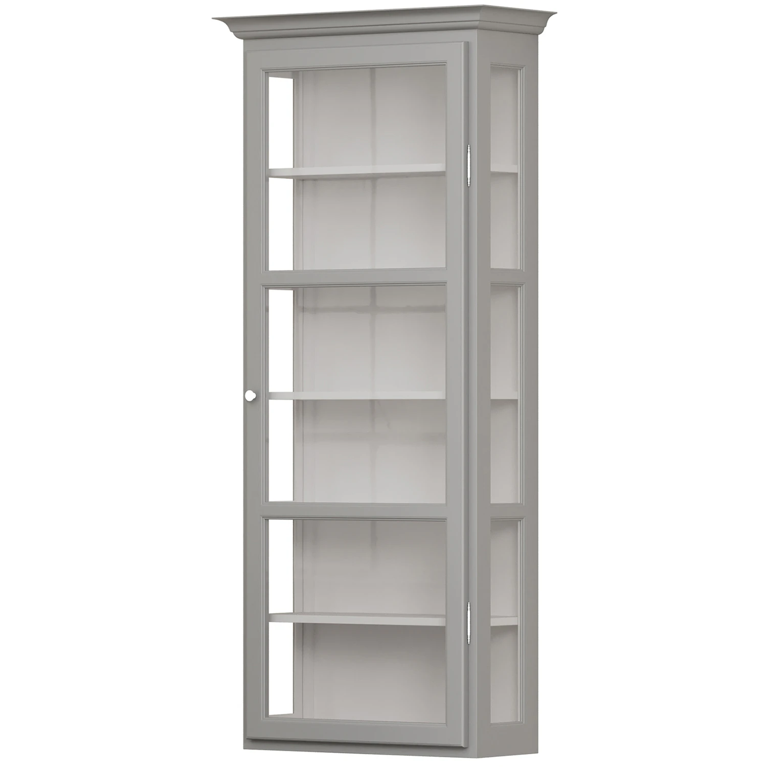 Lindebjerg Design V4 Vitrinsk&aring;p - Sk&aring;p & vitrinsk&aring;p Furu Gr&aring;