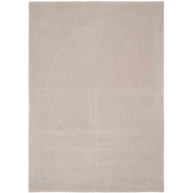 Lineal Poem Ullmatta 170x240 cm, Beige