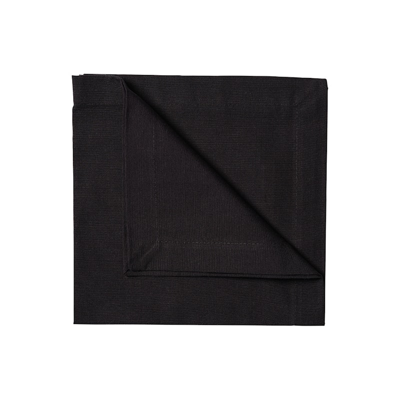 Robert Tygservett 45x45 cm 4-pack, Svart