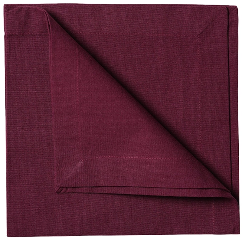 Robert Tygservett 45x45 cm 4-pack, Vinröd