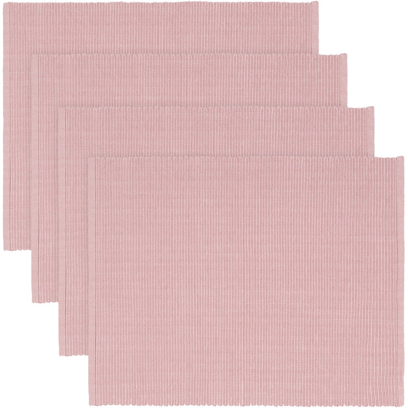 Uni Bordsunderlägg 35x46 cm 4-pack, Dusty Pink