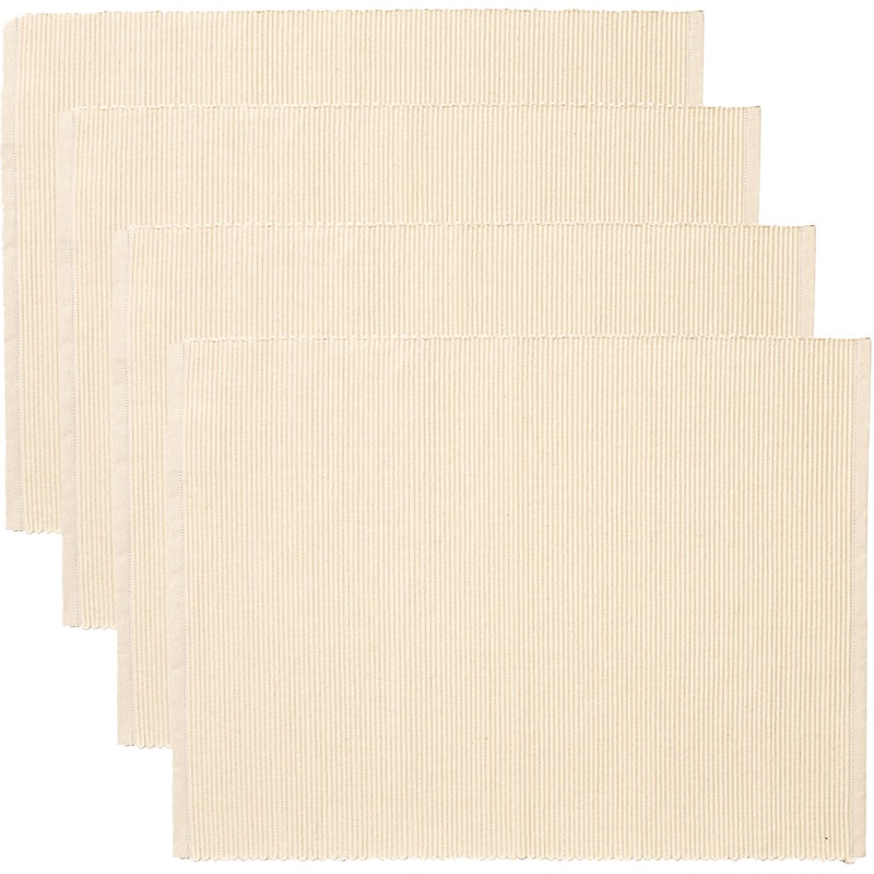 Uni Bordstablett 35x46 cm 4-pack, Creamy Beige