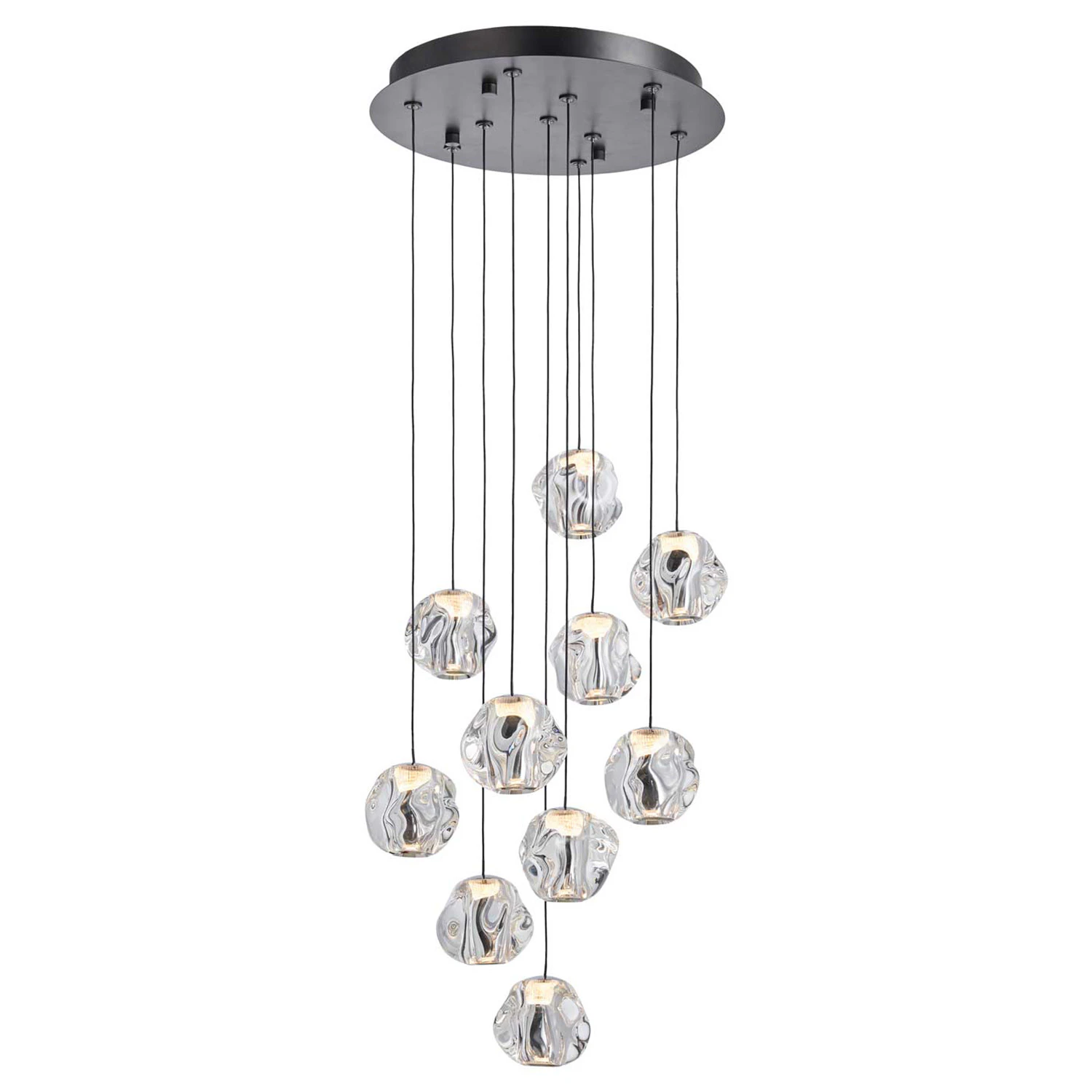 Loom Design Ice Ball Pendel 10 - Pendellampor Akryl Transparent
