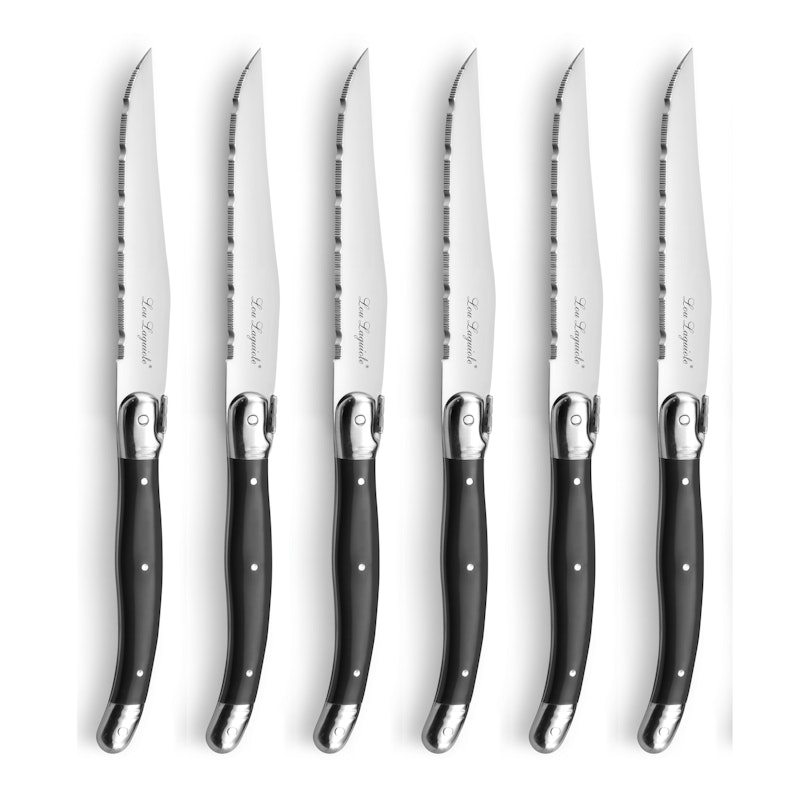 Tradition Grillknivar Med Knivblock 6-pack, Antracit