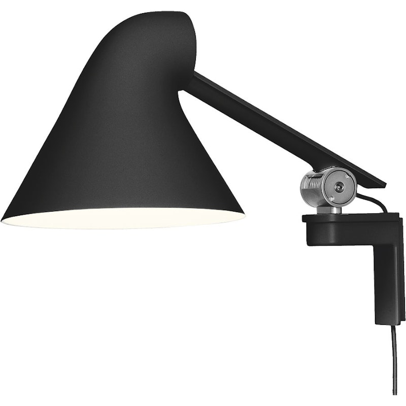 NJP Vägglampa Kort Arm, Svart