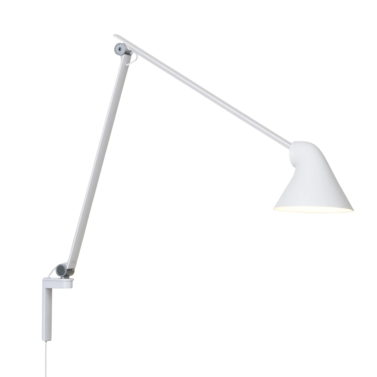 Louis Poulsen Njp V&auml;gglampa L&aring;ng Arm - V&auml;gglampor Aluminium Vit