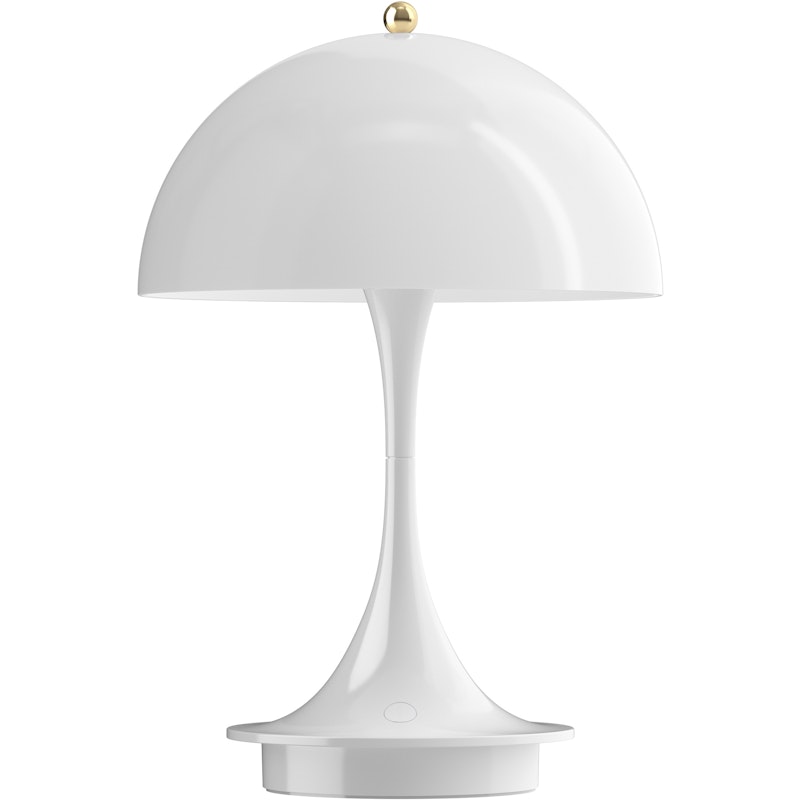 Panthella 160 Bordslampa Portabel Anniversary Edition, Vit / Brass Metallized