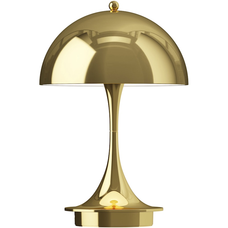 Panthella 160 Bordslampa Portabel, Brass Metallized