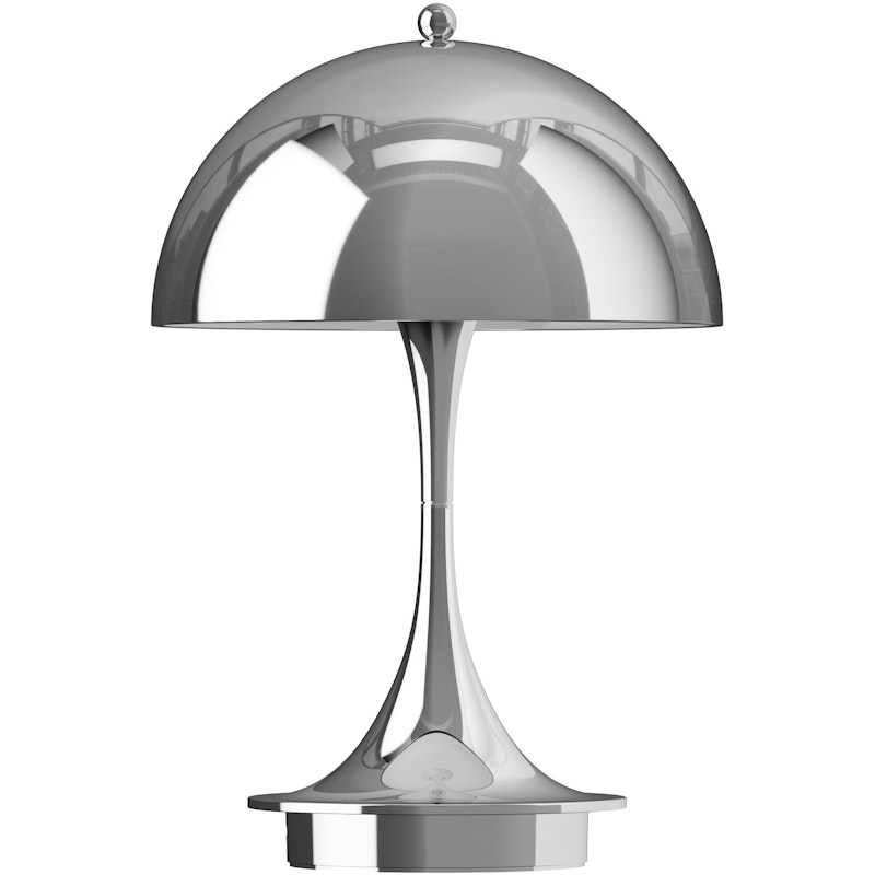 Panthella 160 Bordslampa Portabel, Krom