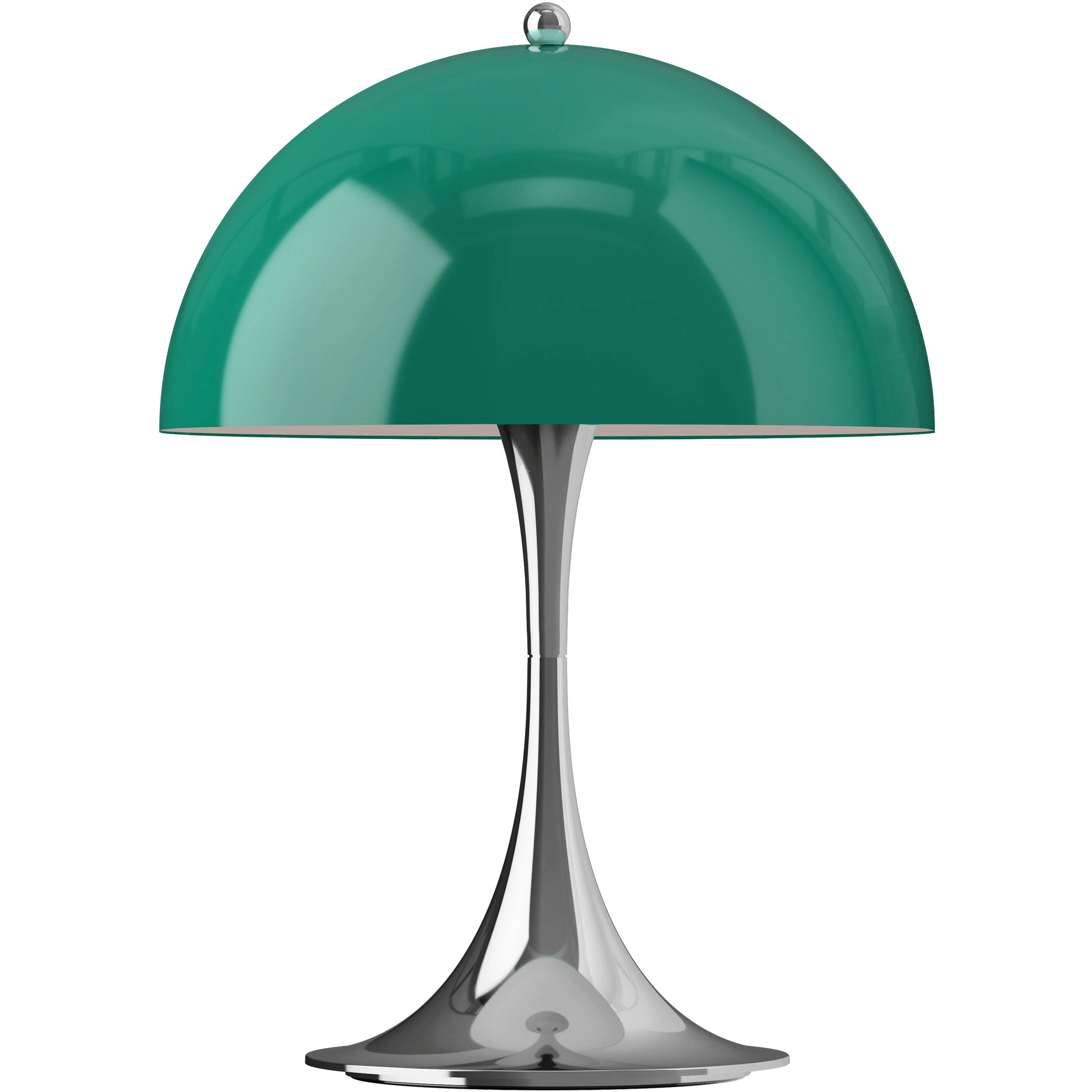 Louis Poulsen Panthella 250 Bordslampa Portabel Original Opal Green - Bordslampor utomhus Formsprutad Abs Krom