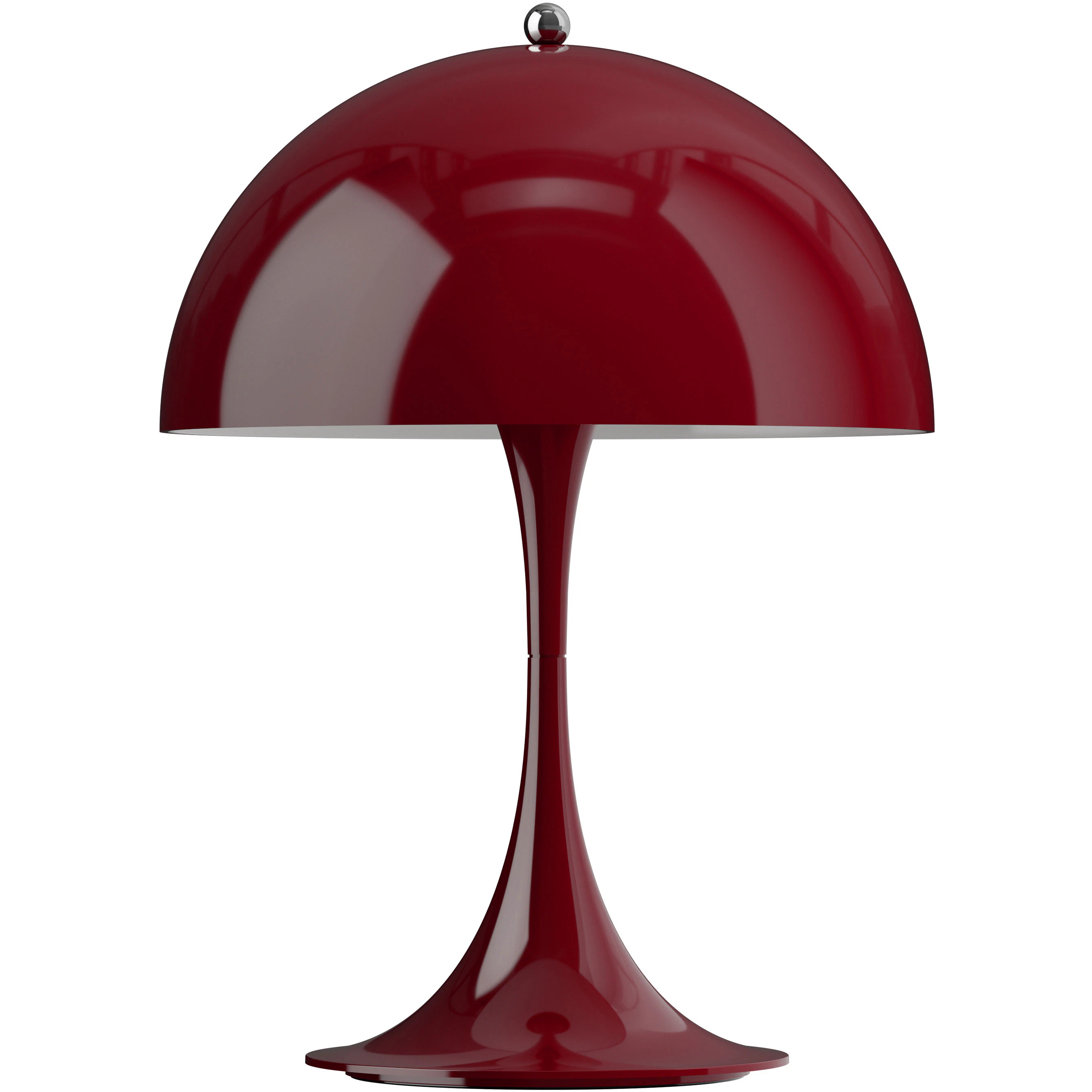 Louis Poulsen Panthella 250 Bordslampa Portabel - Bordslampor utomhus Polykarbonat Opaque Burgundy