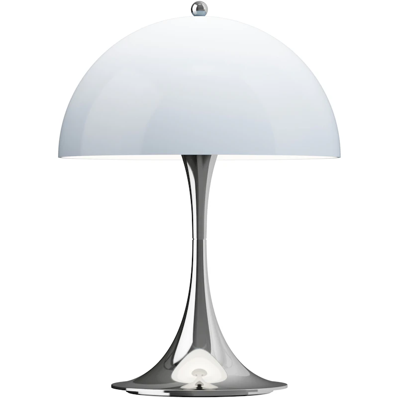 Panthella 250 Bordslampa Portabel, Krom / Opal Blue