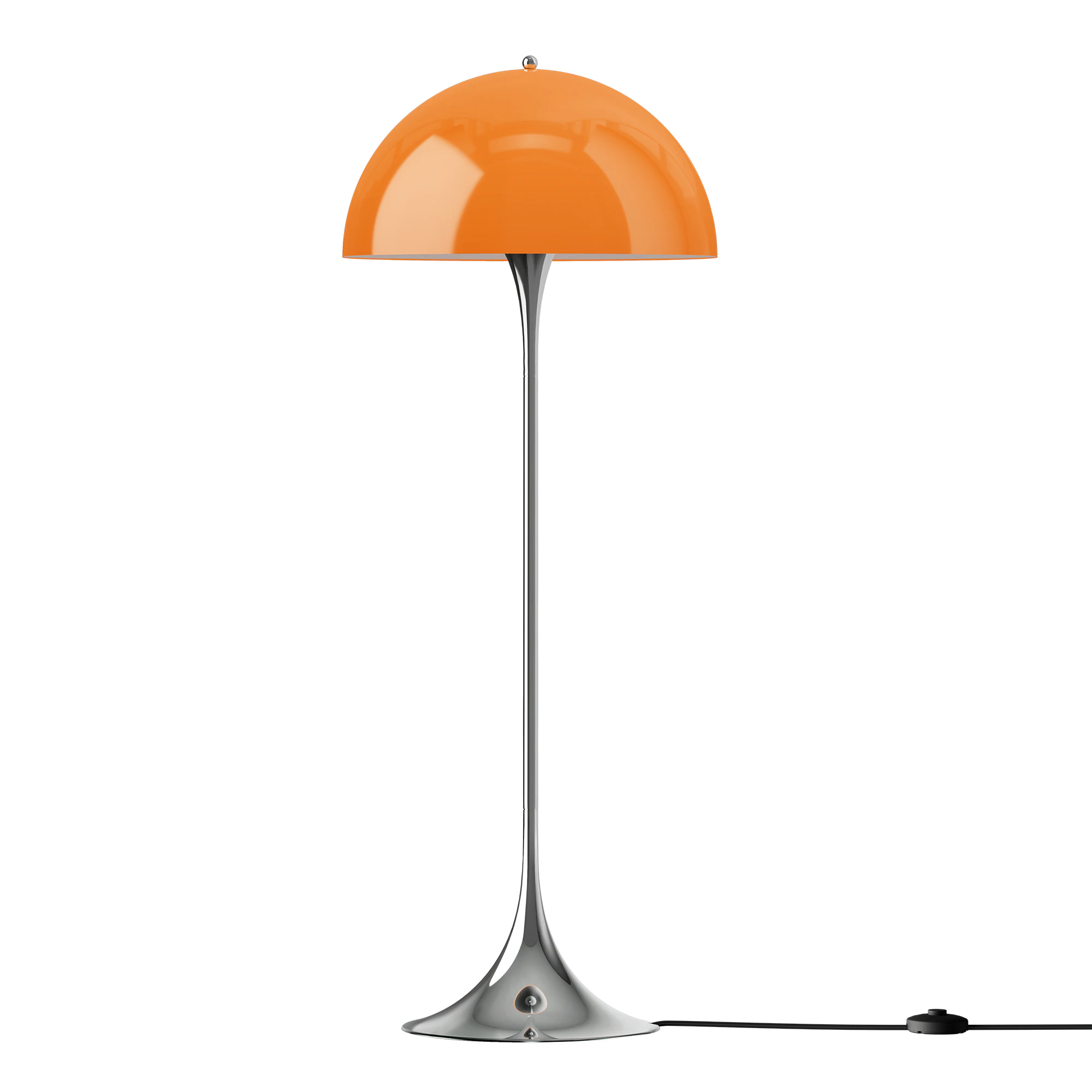 Louis Poulsen Panthella Golvlampa 50 Cm - Golvlampor Akrylplast Opal Orange