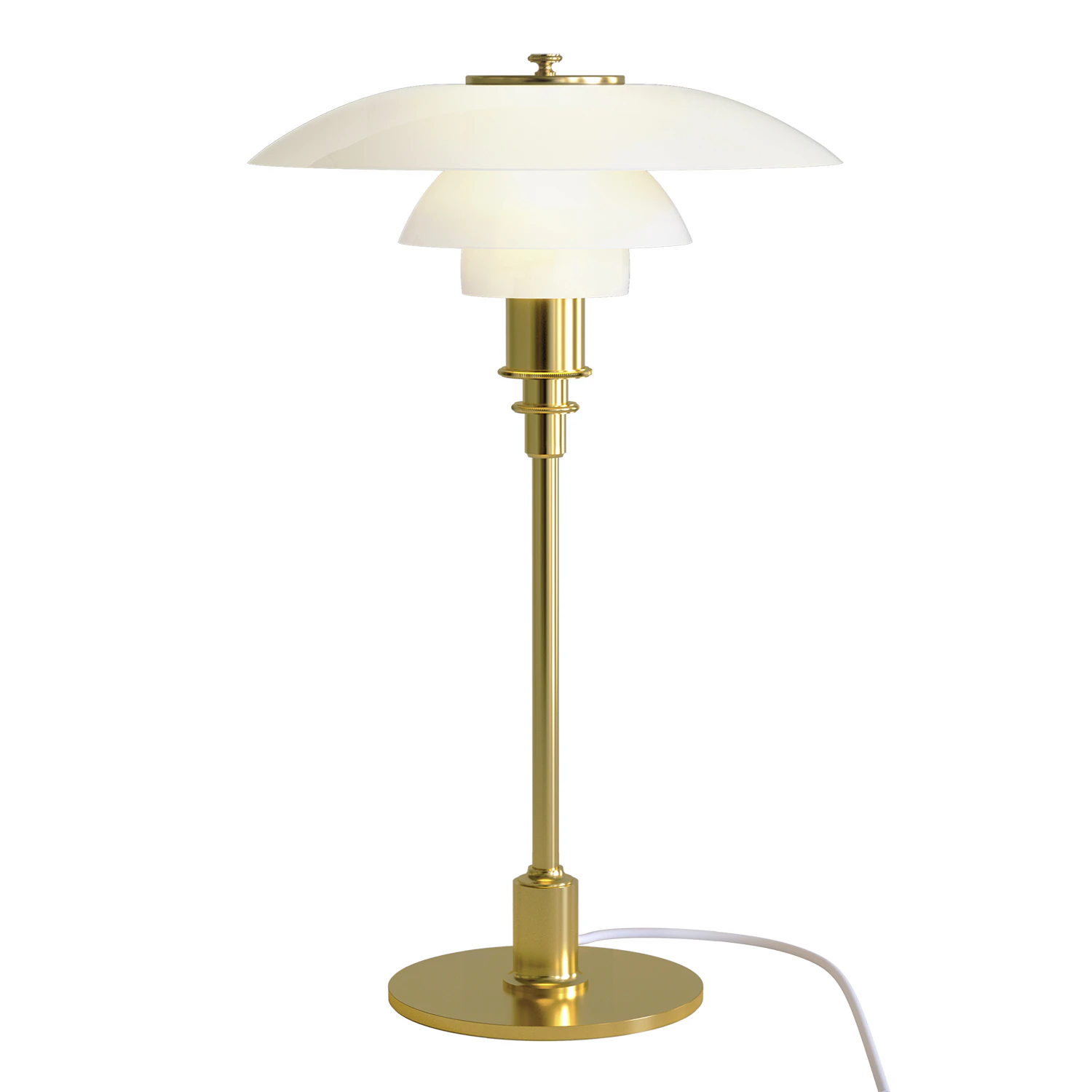 Louis Poulsen Ph 3/2 Bordslampa - Bordslampor Munbl&aring;st Opalglas M&auml;ssing