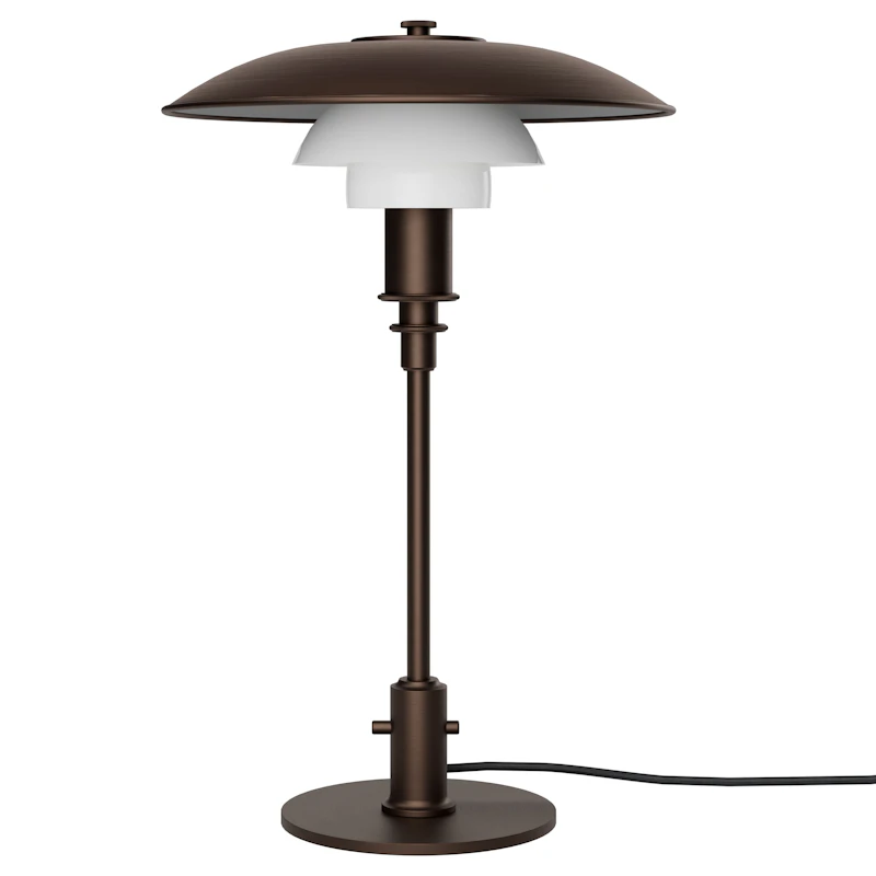 PH 3/2 Bordslampa, Aged Brass / Opalglas