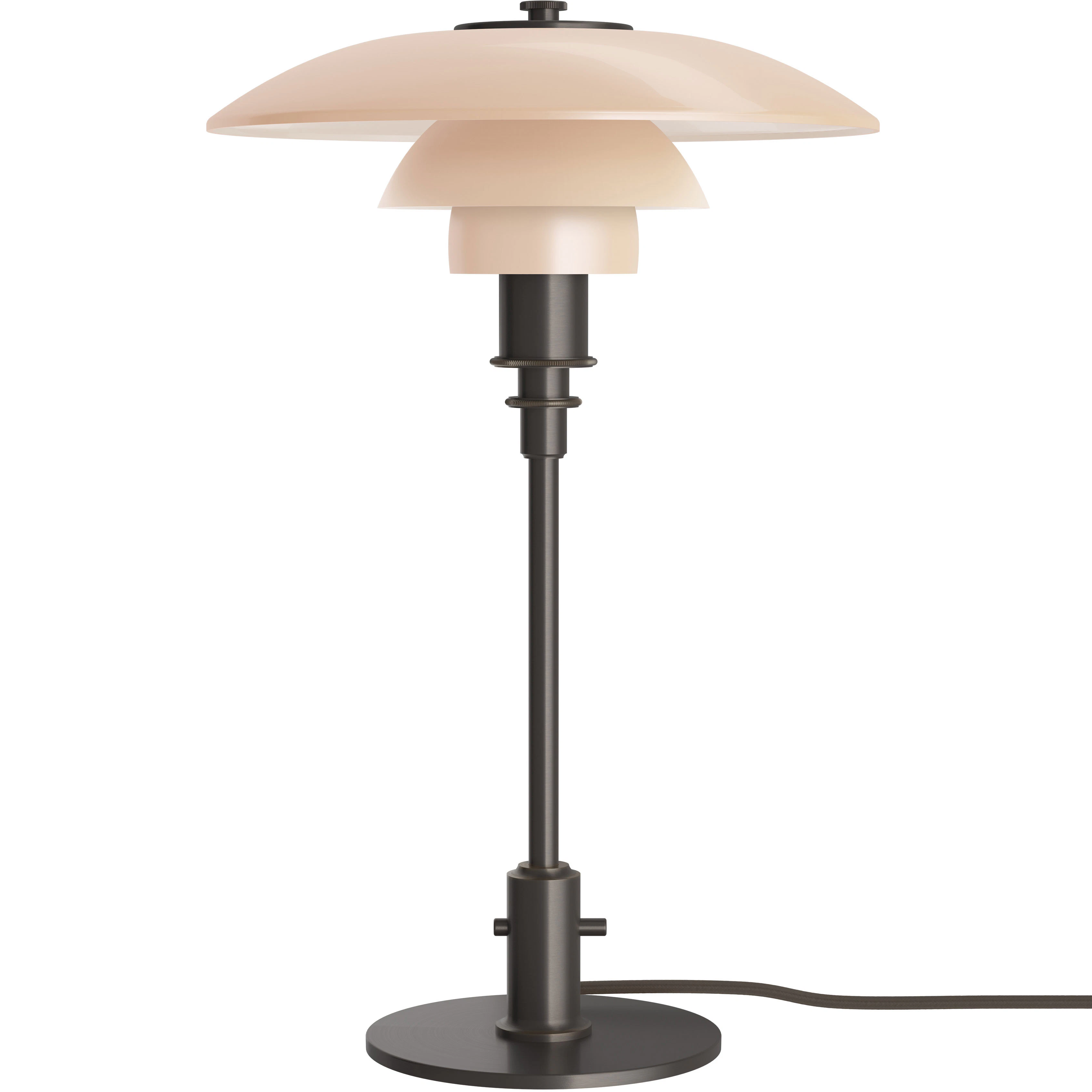 Louis Poulsen Ph 3/2 Bordslampa - Bordslampor Munblåst Opalglas Dusty Terracotta