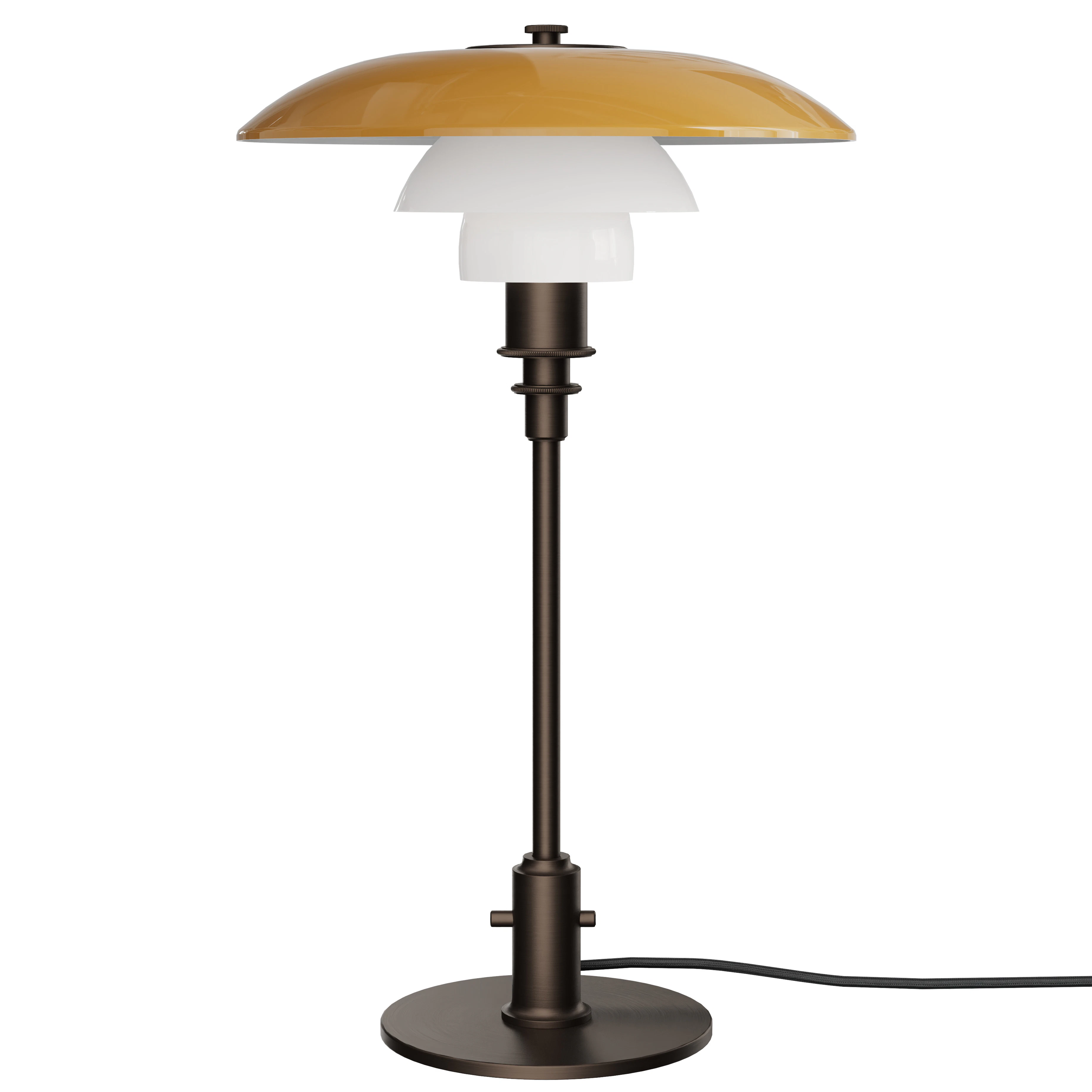Louis Poulsen Ph 3/2 Bordslampa Centenary Edition Amber / Opal - Bordslampor Munblåst Opalglas Bärnsten