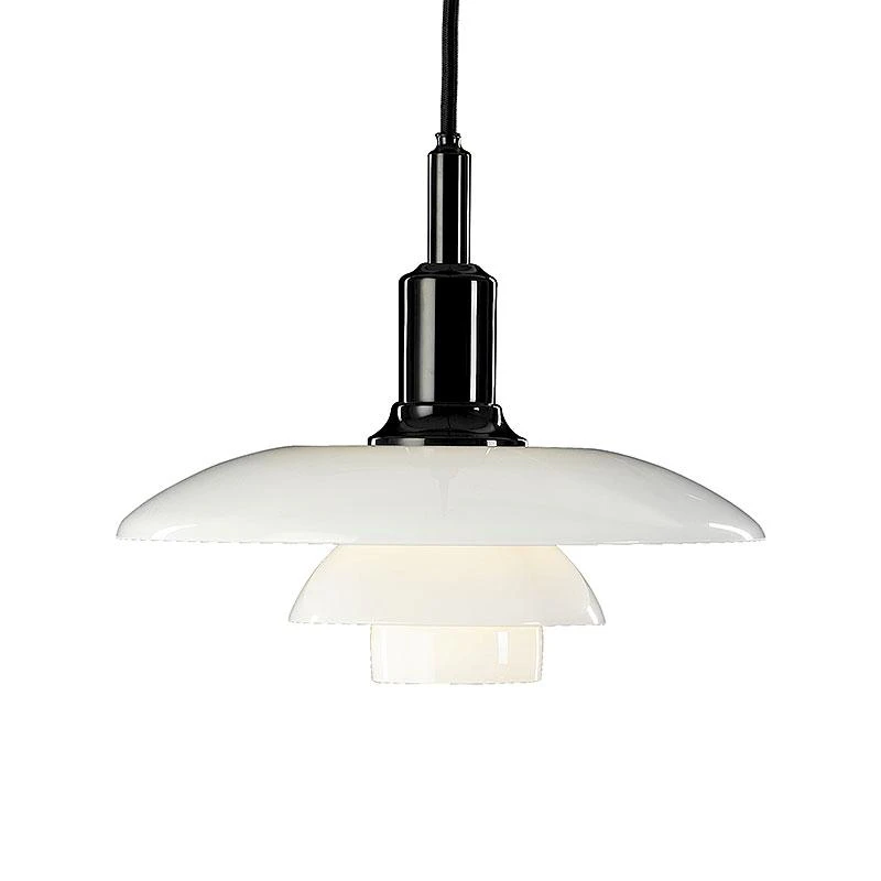 Louis Poulsen Ph 3/2 Pendel - Pendellampor Munblåst Opalglas Svart
