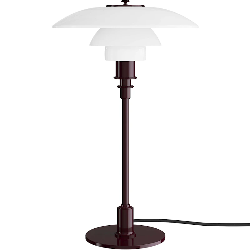 PH 3/2 Bordslampa, Glossy Burgundy
