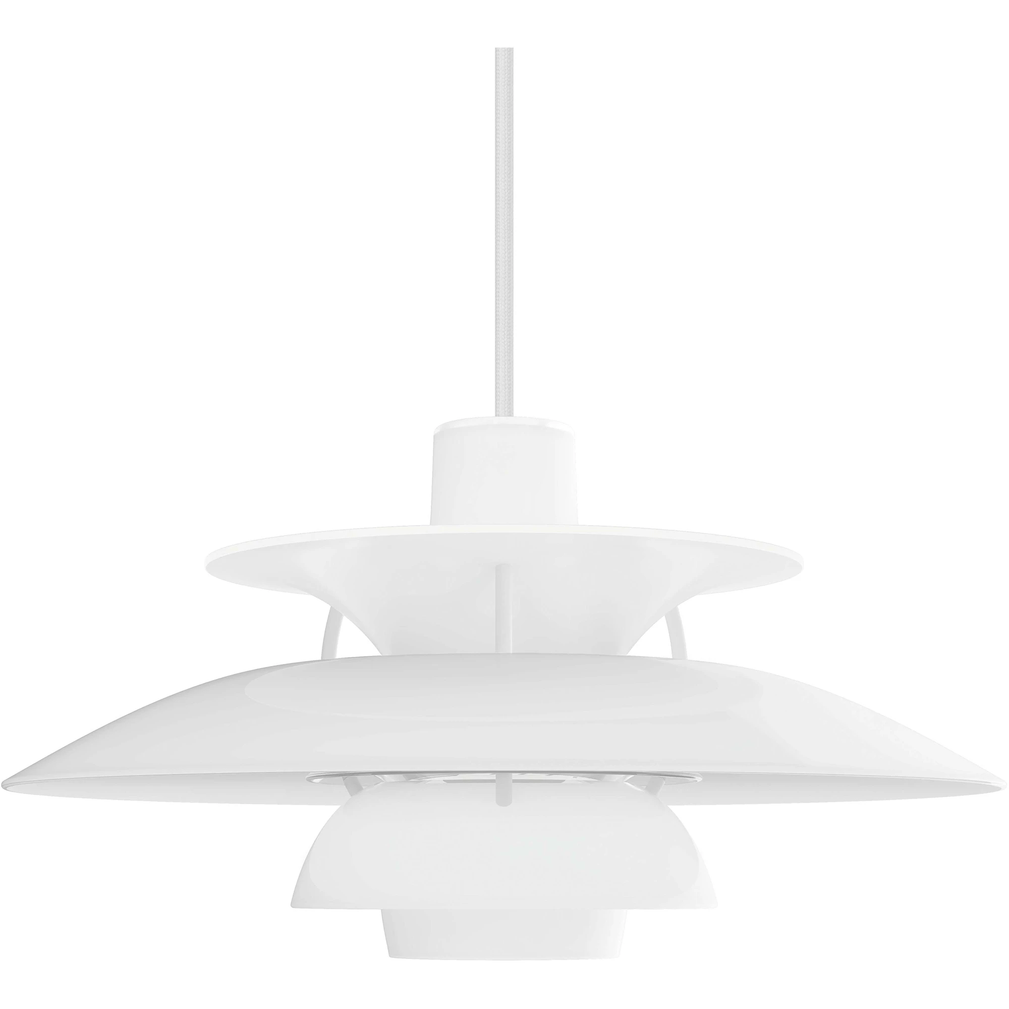 Louis Poulsen Ph 5 Pendel Ø32 Cm - Pendellampor Aluminium Opal White