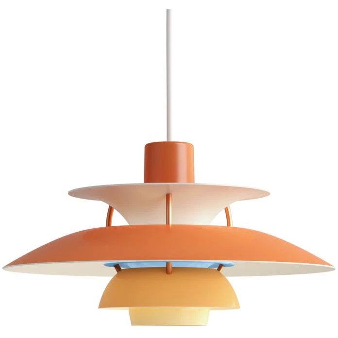 Louis Poulsen Ph 5 Mini Pendel - Pendellampor Aluminium Orange
