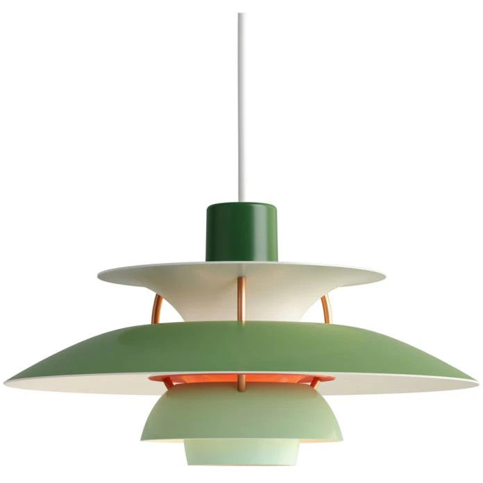 Louis Poulsen Ph 5 Mini Pendel - Pendellampor Aluminium Grön