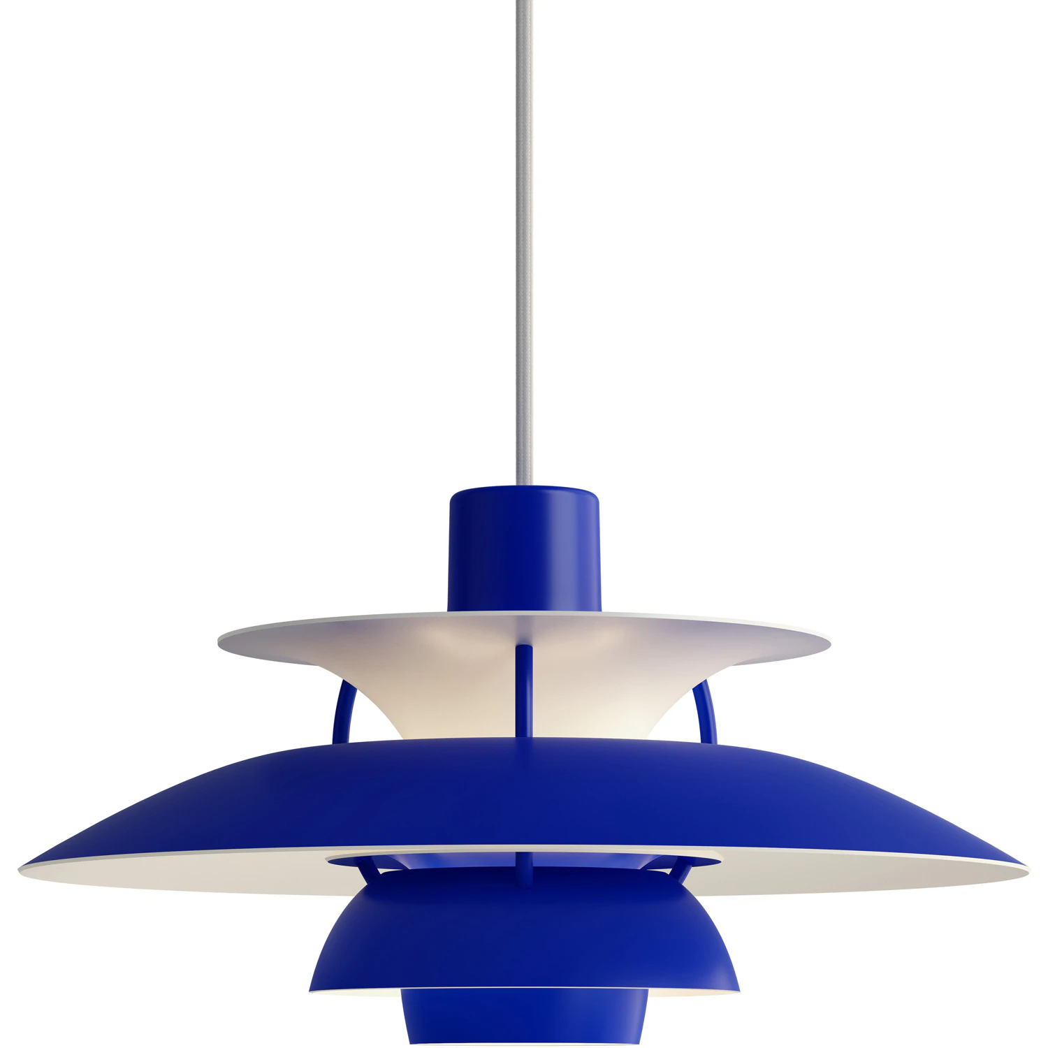 Louis Poulsen Ph 5 Mini Pendel Monochrome Blue - Pendellampor Mattlackad Aluminium Monokrom Blå