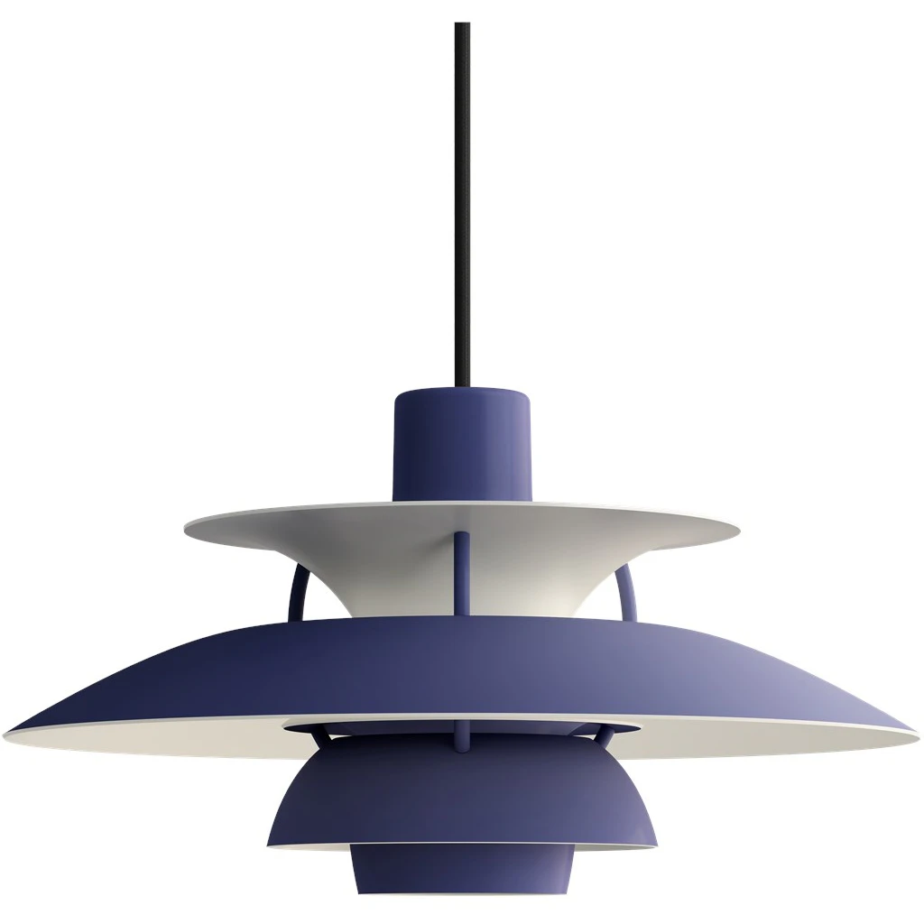Louis Poulsen Ph 5 Mini Pendel - Pendellampor Monochrome Dusty Indigo