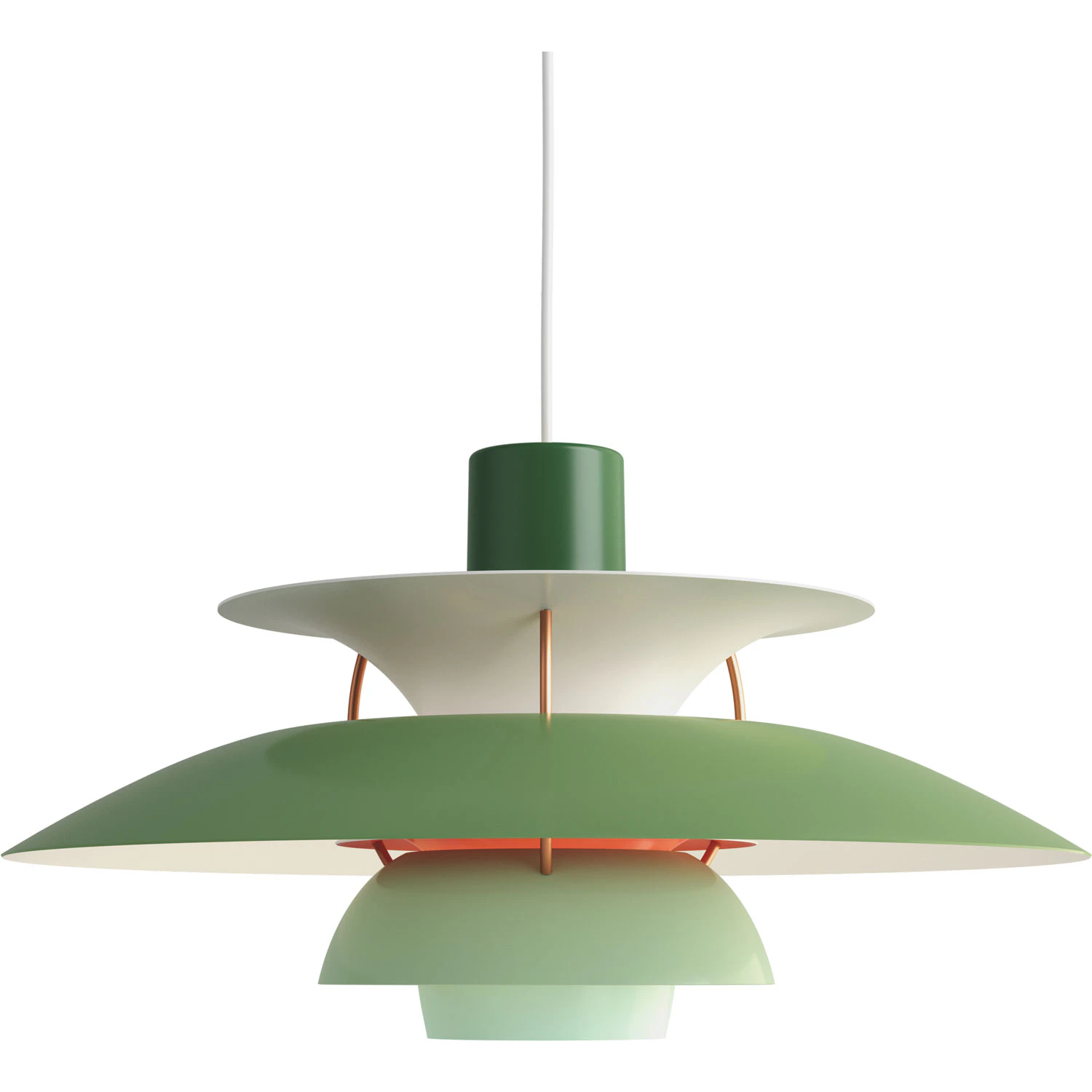 Louis Poulsen Ph 5 Pendel - Pendellampor Aluminium Hues Of Green