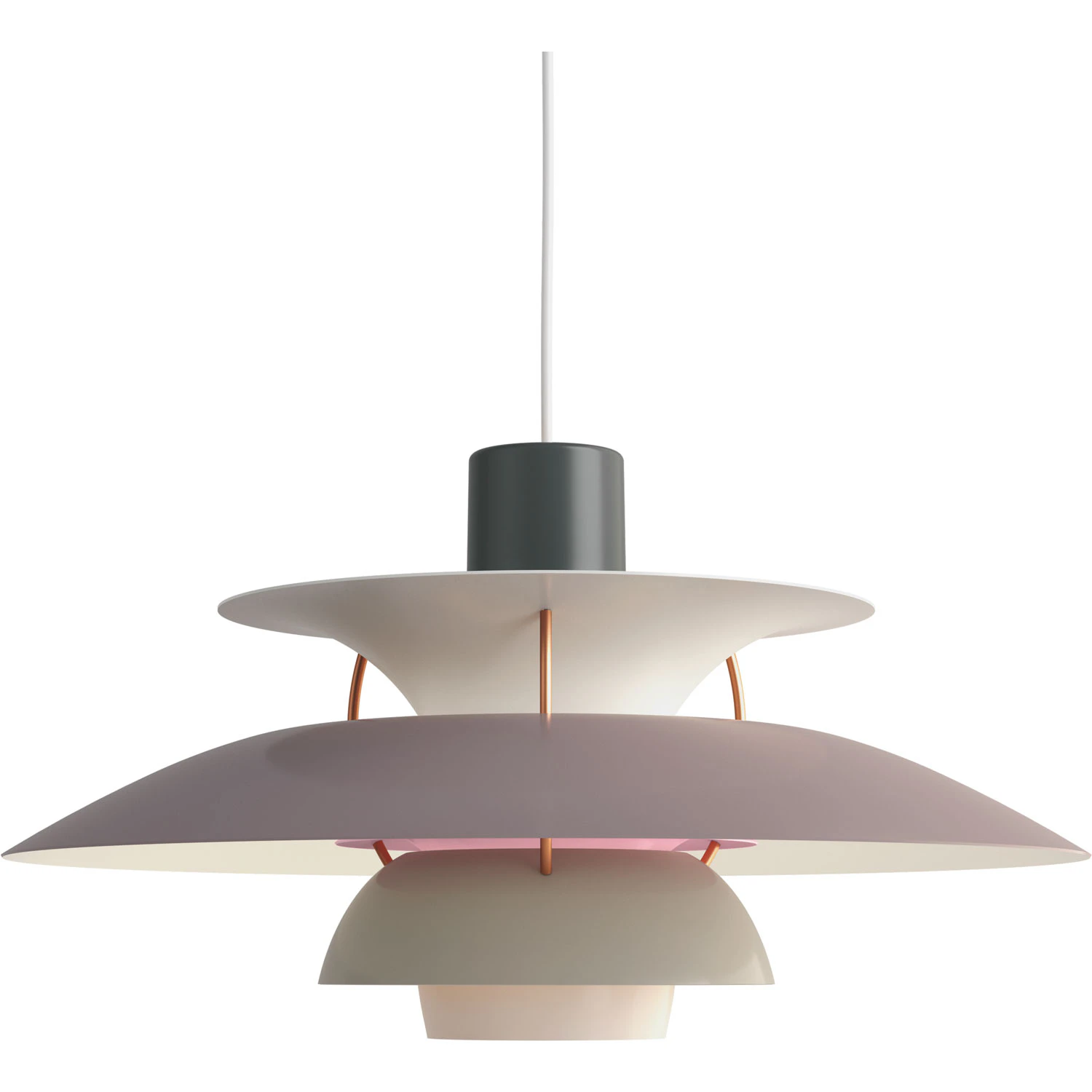 Louis Poulsen Ph 5 Pendel - Pendellampor Aluminium Hues Of Grey