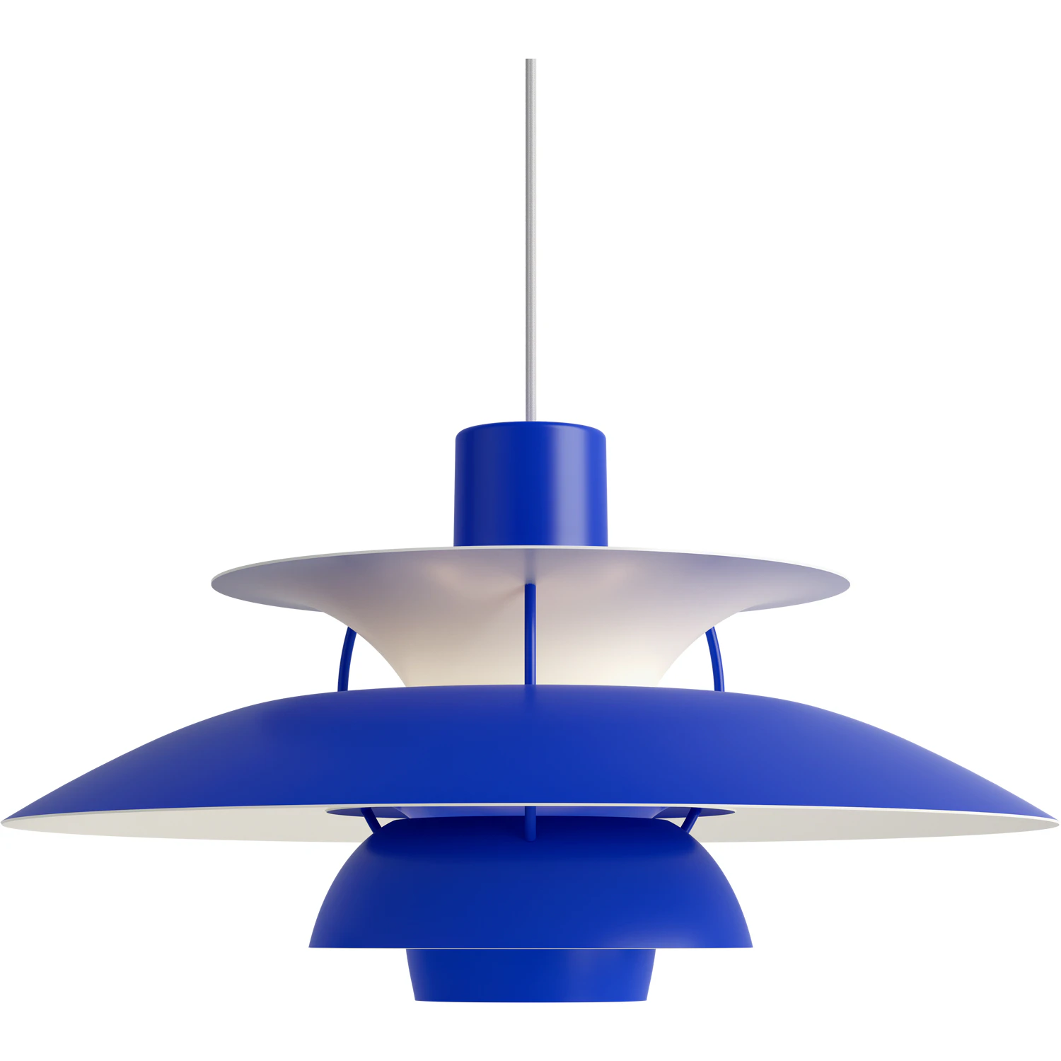 Louis Poulsen Ph 5 Pendel Monochrome Blue - Pendellampor Aluminium Monokrom Blå