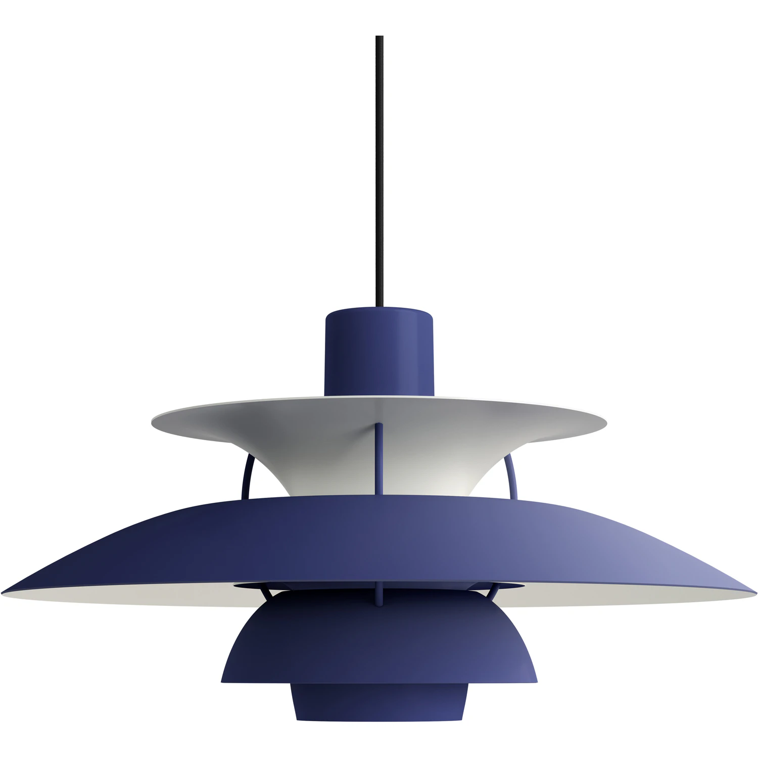 Louis Poulsen Ph 5 Pendel - Pendellampor Aluminium Monochrome Dusty Indigo