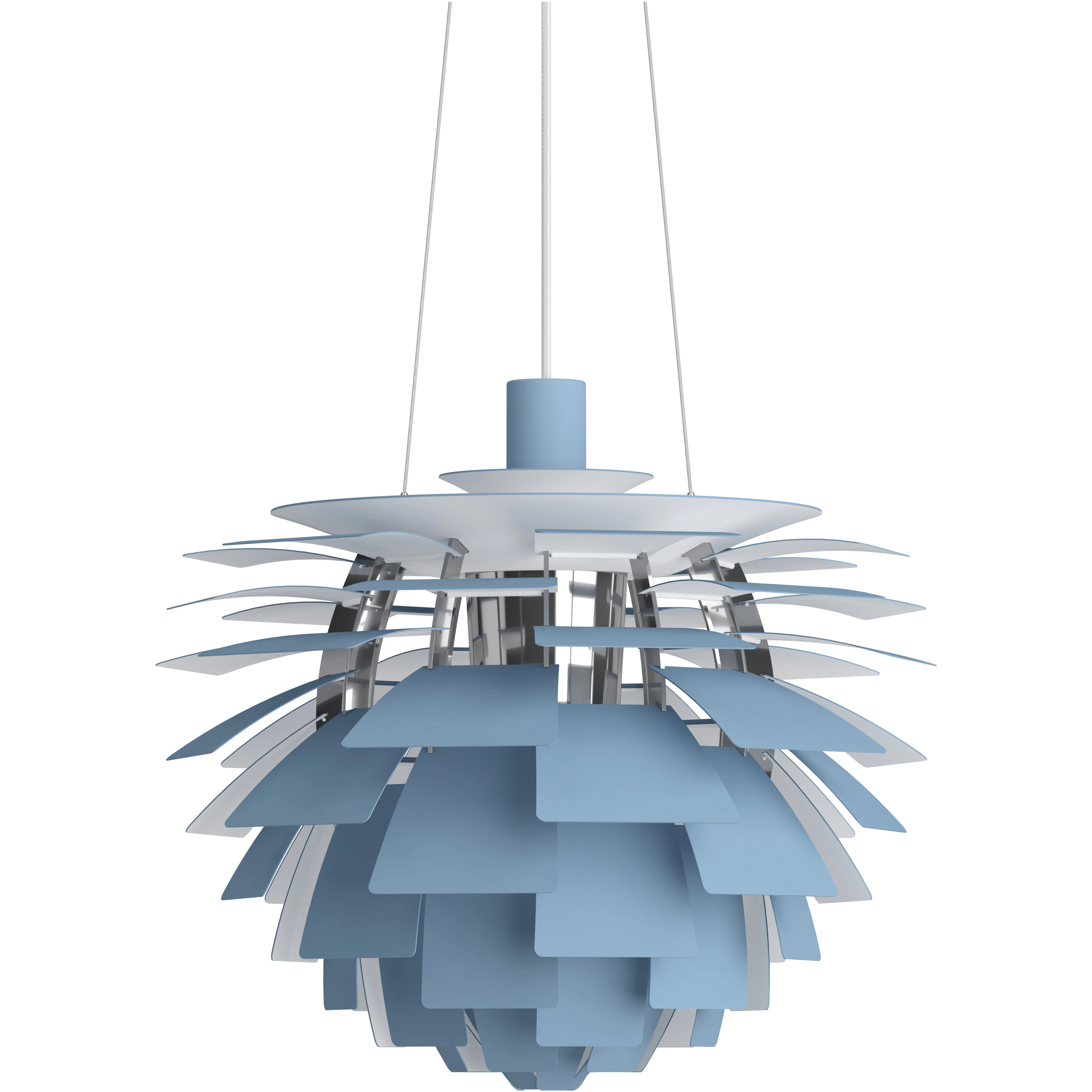 Louis Poulsen Ph Artichoke Pendel 48 Cm / Dusty Blue - Pendellampor Krom