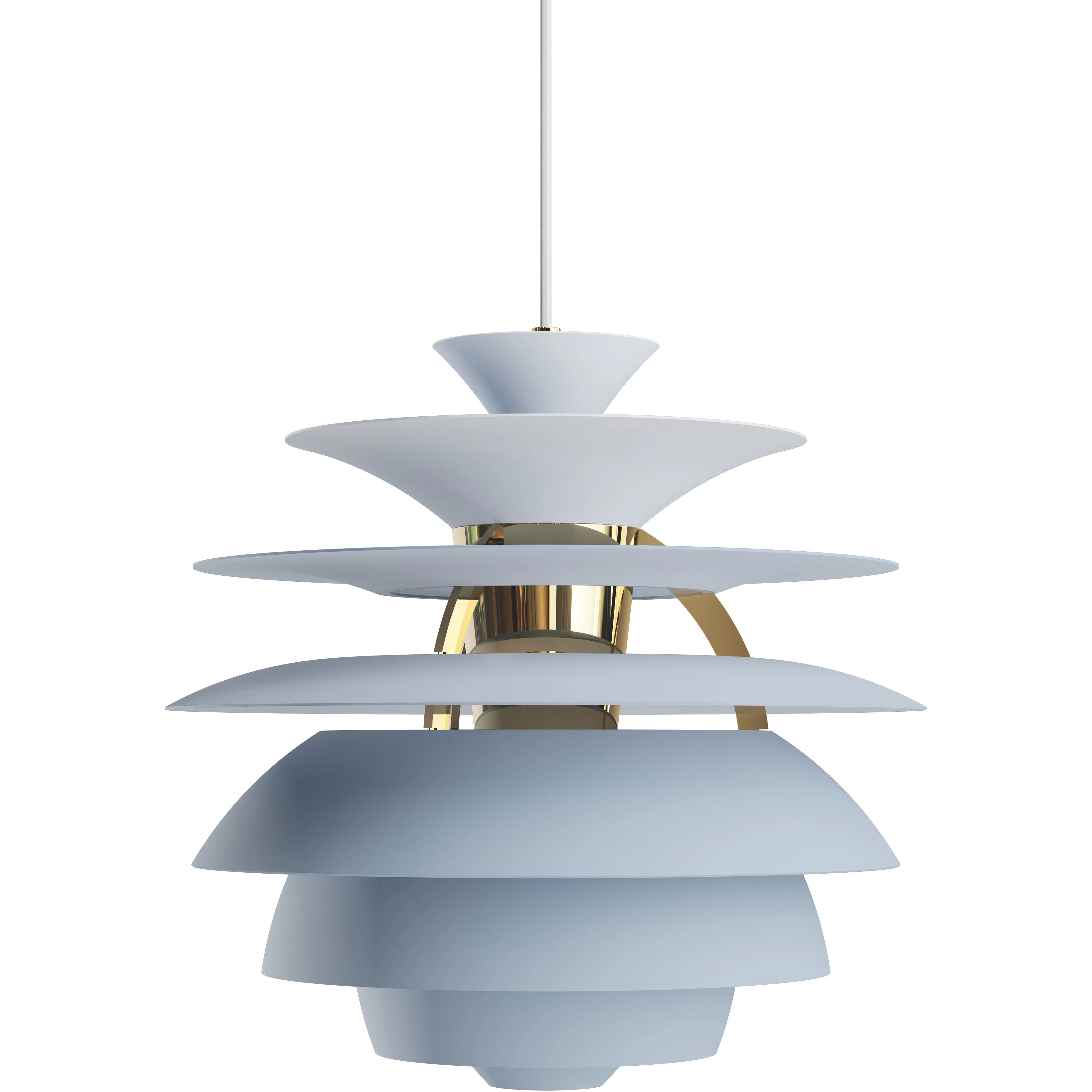 Louis Poulsen Ph Snowball Pendel Dusty Blue / - Pendellampor Aluminium Mässing