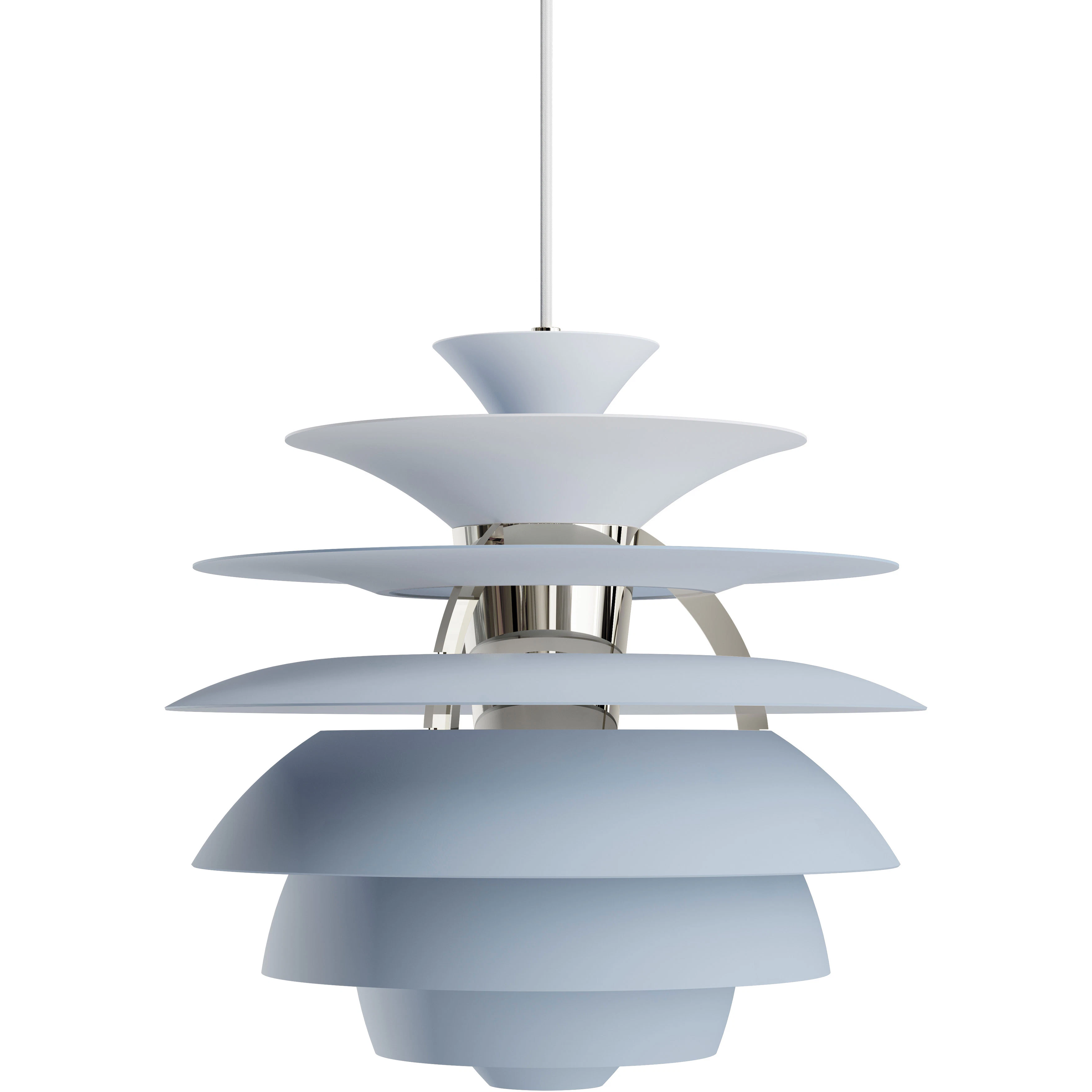Louis Poulsen Ph Snowball Pendel Dusty Blue / - Pendellampor Aluminium Krom