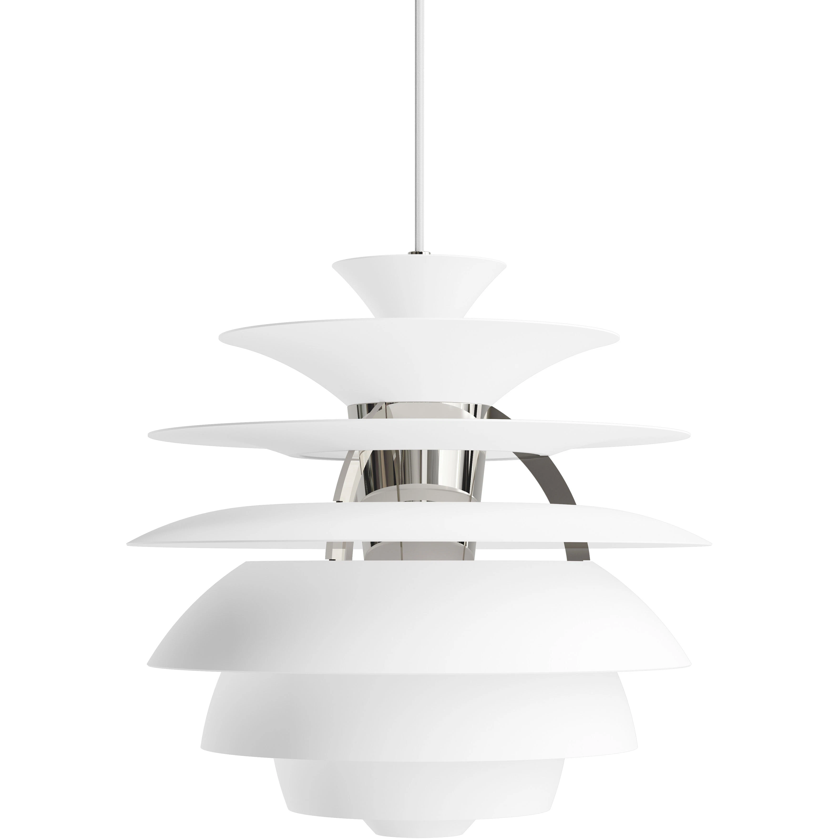 Louis Poulsen Ph Snowball Pendel Soft White / - Pendellampor Aluminium Krom